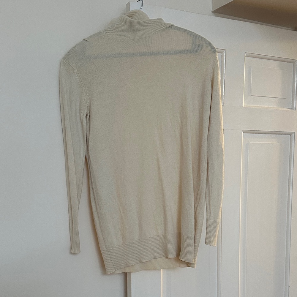 Moda International Silk Cashmere Sweater in Cream